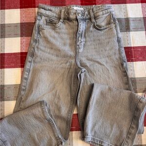 Zara Gray Wide Leg Jeans - Size 0